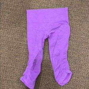 Purple cropped lulu lemon leggings